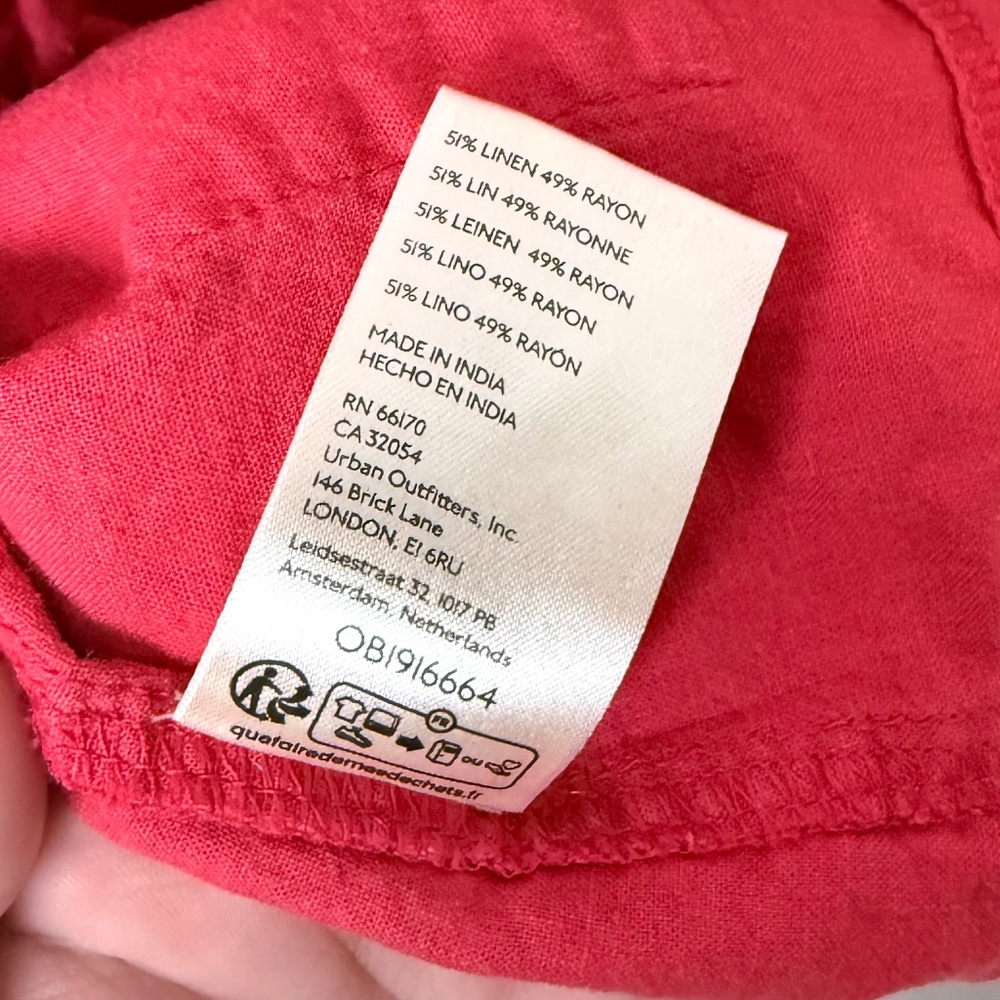 Free People Scout Red Tie Halter Top (A)‎ - Picture 4 of 5